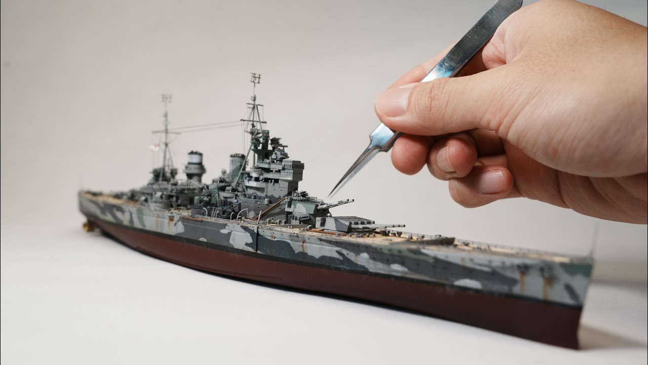 Painting Camouflage is not what I expected - 1/700 Battleship Prince of Wales