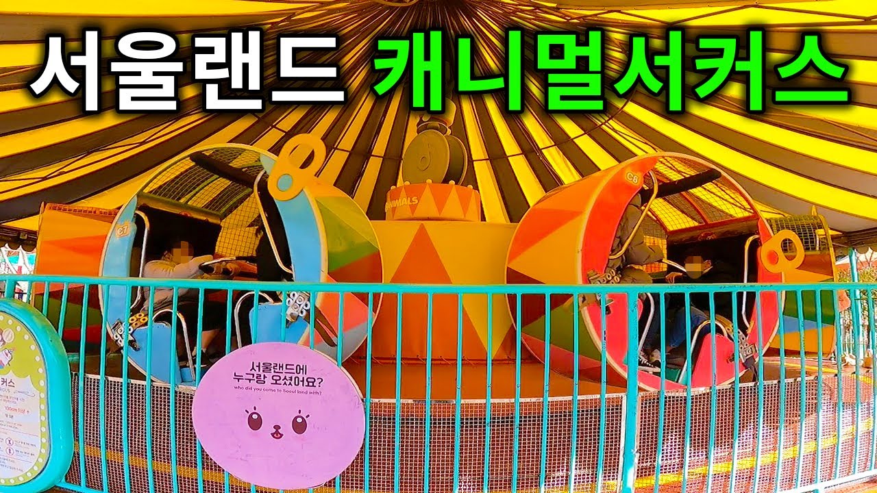 서울랜드 캐니멀 서커스 탑승영상 - Canimals Circus (POV) Seoul Land