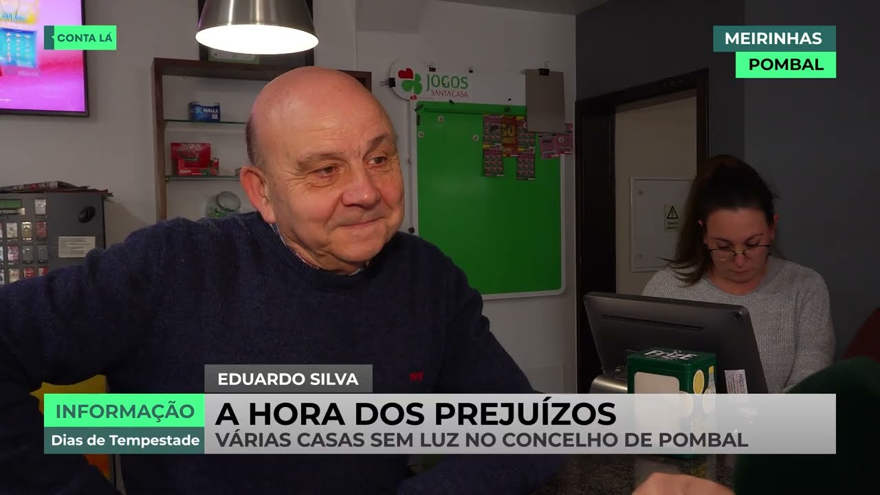 Tempestades danificaram 95% das casas nas Meirinhas, em Pombal