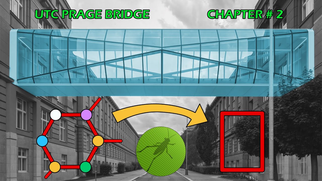 Geometría Molecular en Arquitectura UTC Prague Bridge | Rhino Grasshopper Chapter 2 de 3