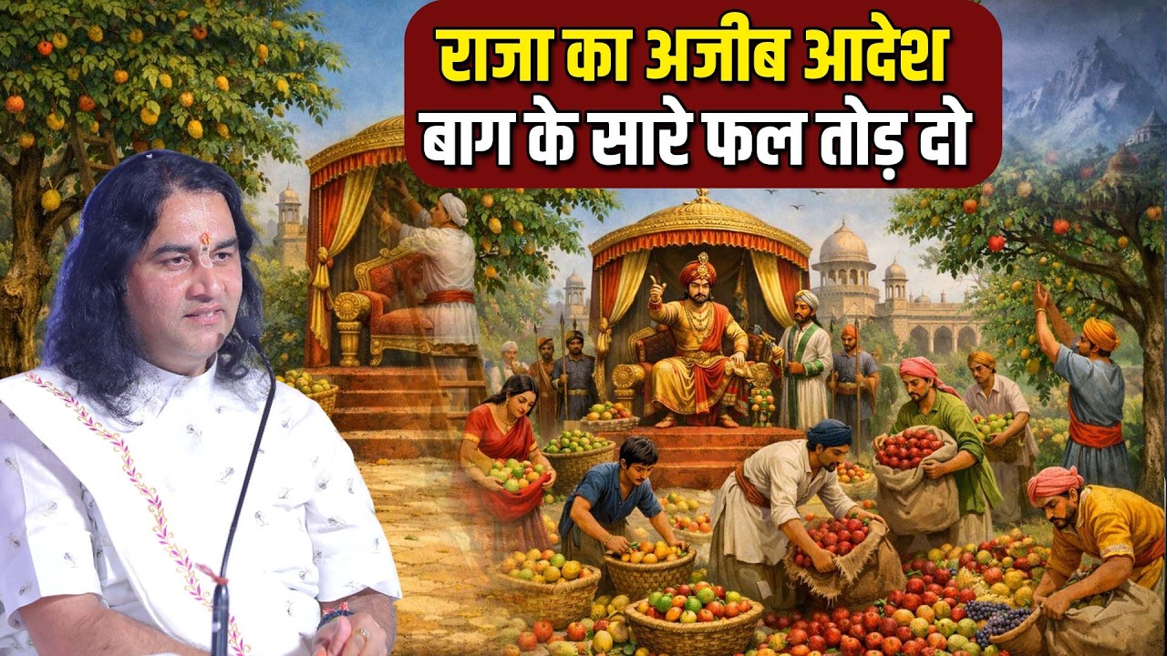 राजा का अजीब आदेश: बाग के सारे फल तोड़ दो… आखिर क्यों ? Shri Devkinandan Thakur Ji