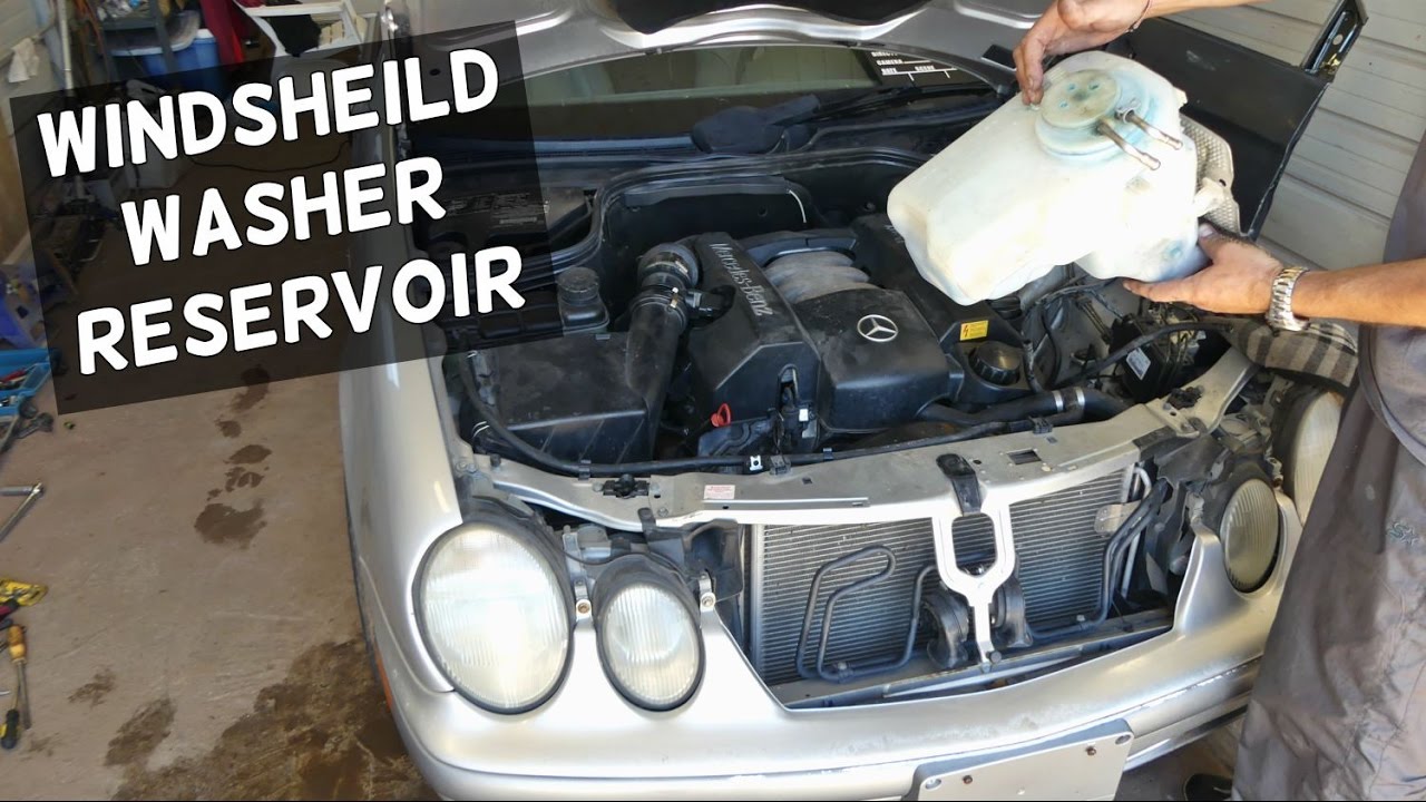 MERCEDES CLK W208 W202 WINDSHIELD WASHER RESERVOIR