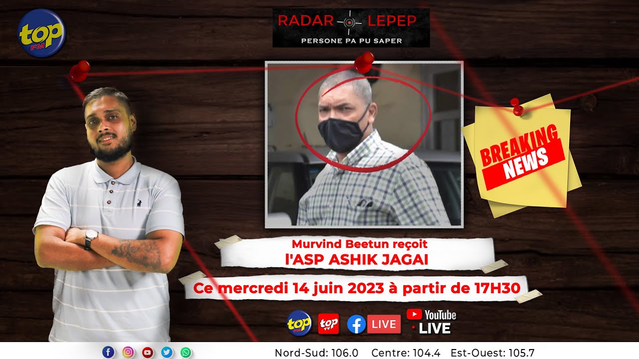 L'ASP Jagai, invité de Murvind Beetun dans Radar Lepep.