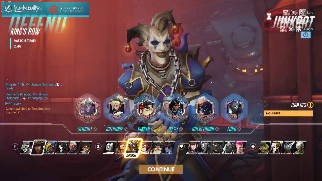 [PTR] Handful of heroes on Ranked King's Row