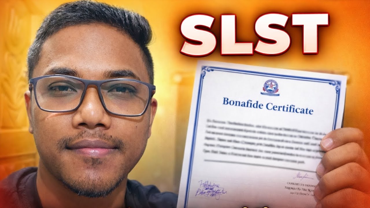 SLST Bonafide certificate 