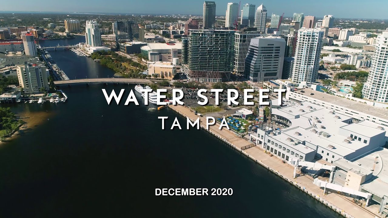 Water Street, Tampa FL; December 2020, 4k