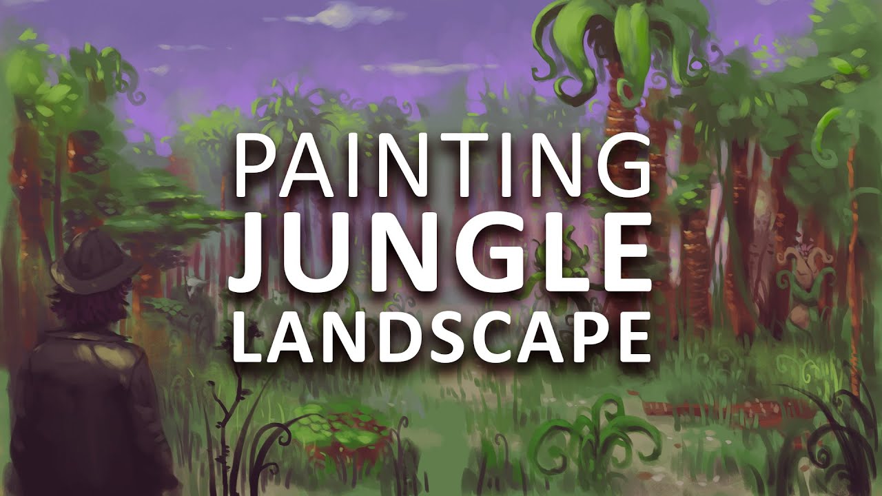 Painting Jungle Landscape - Outlandish Curiosity