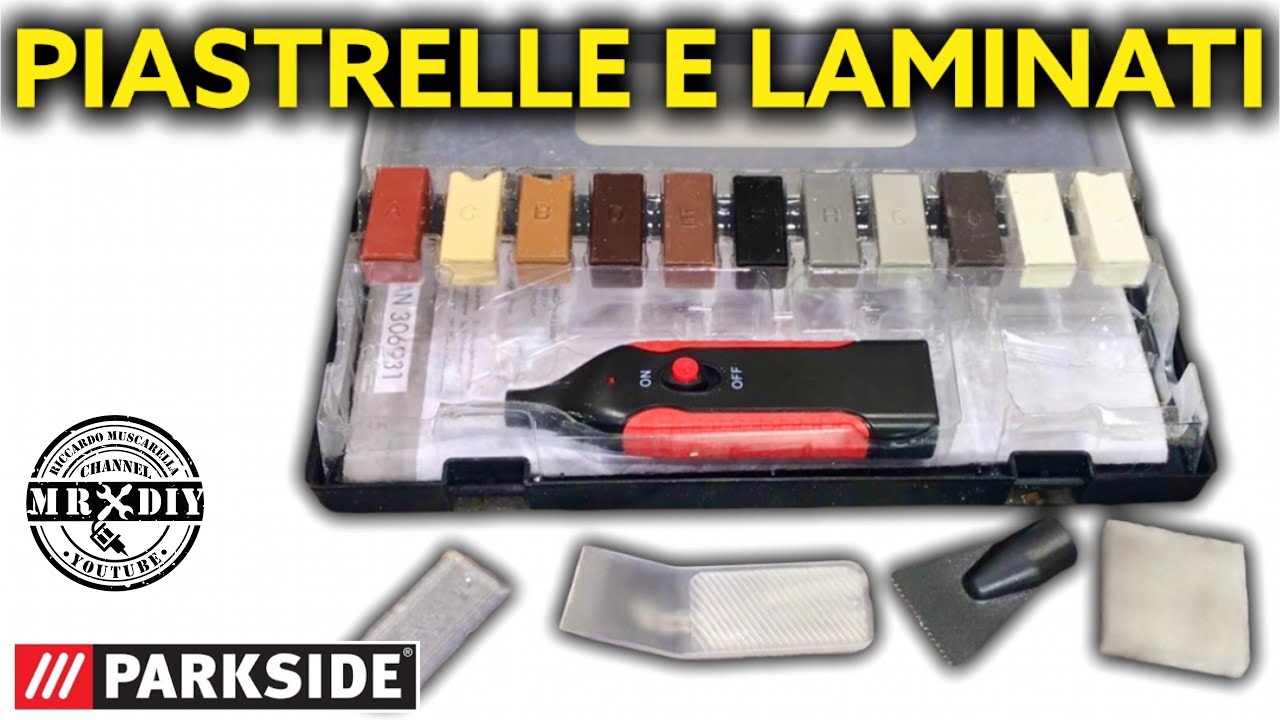 Set riparazione graffi pavimenti in laminato e parquet o per piastrelle. Parkside Lidl. Fai da te