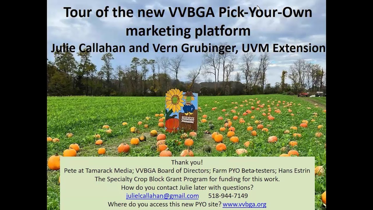 Tour of The New VVBGA Pick-Your-Own Marketing Platform | Winter 2024 Webinar