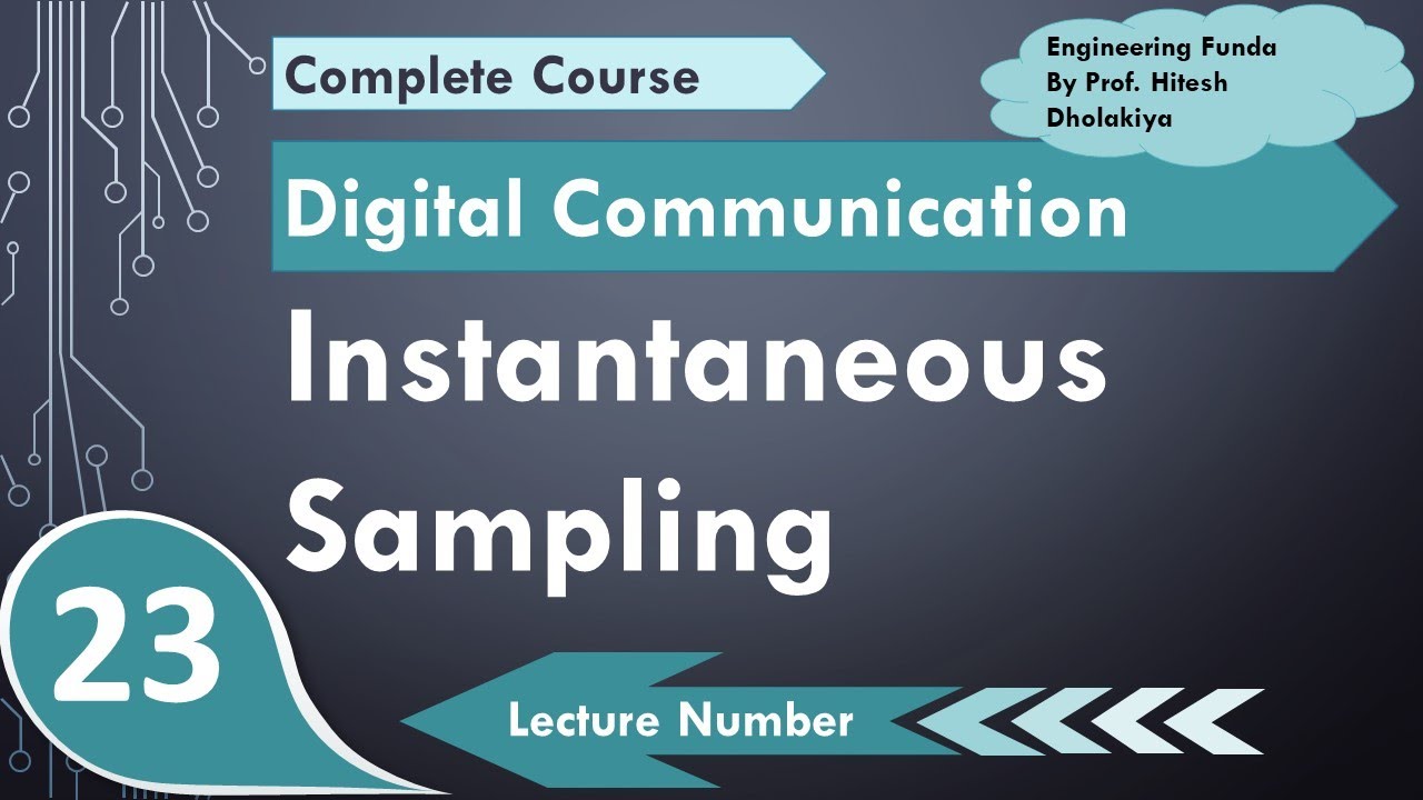 Instantaneous Sampling or Ideal Sampling or Impulse Sampling in Digital Communication