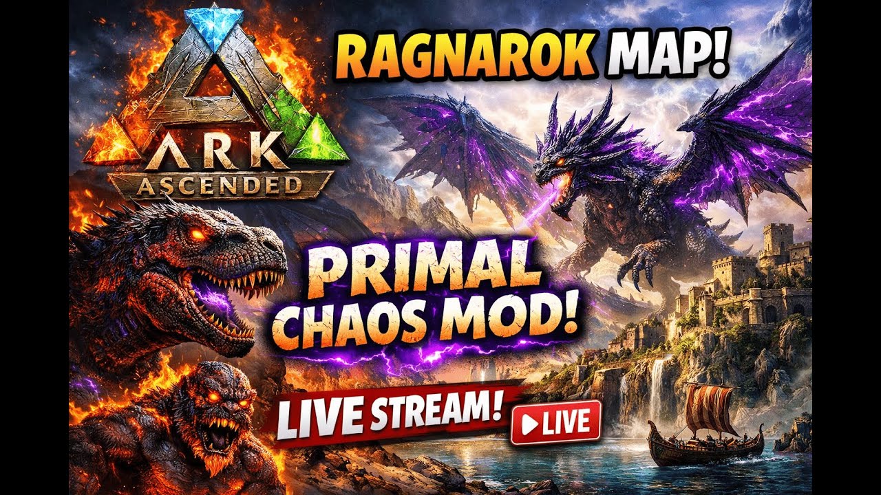 Ark Ascended Ragnarok Map Primal Chaos Modded Gameplay