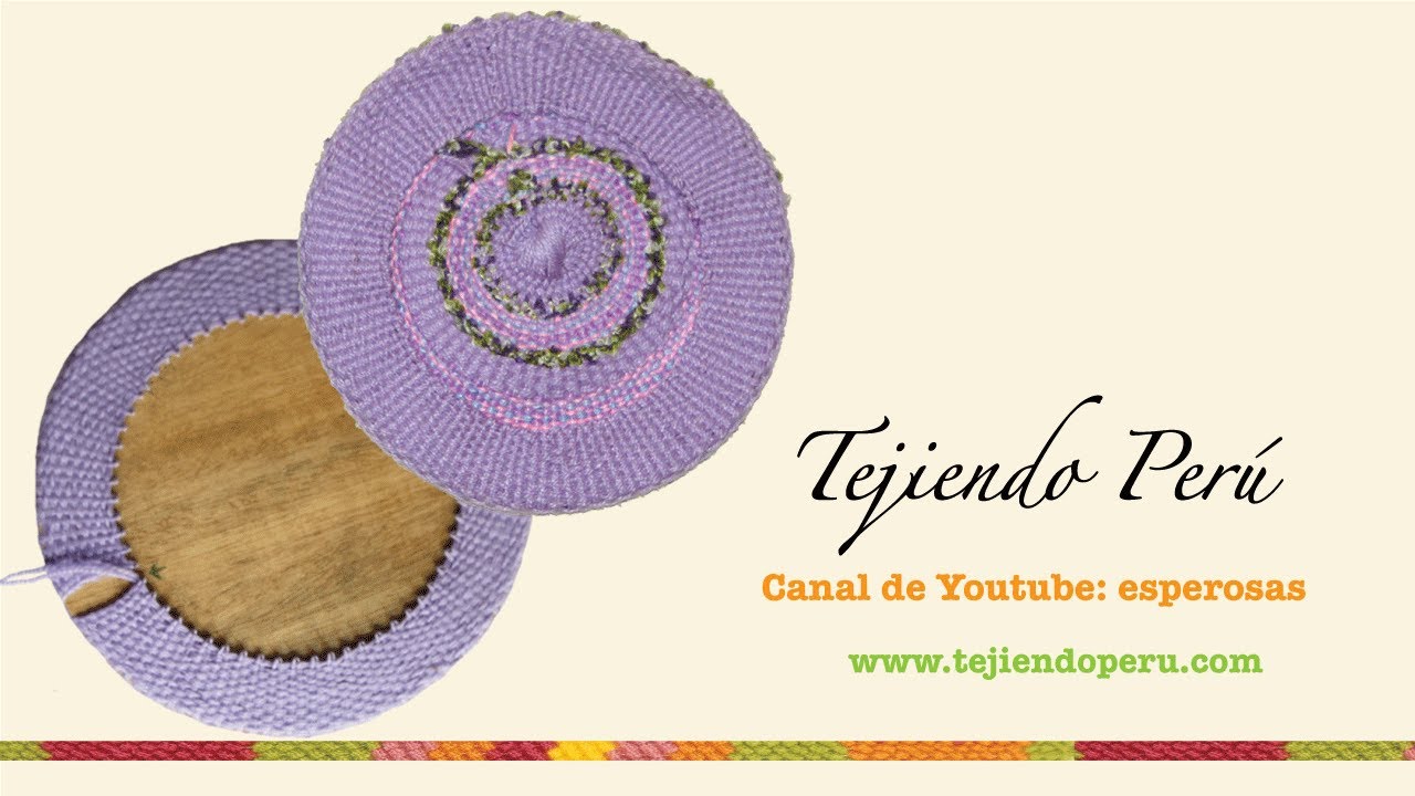 Boina en telar de mesa circular (Técnica básica)