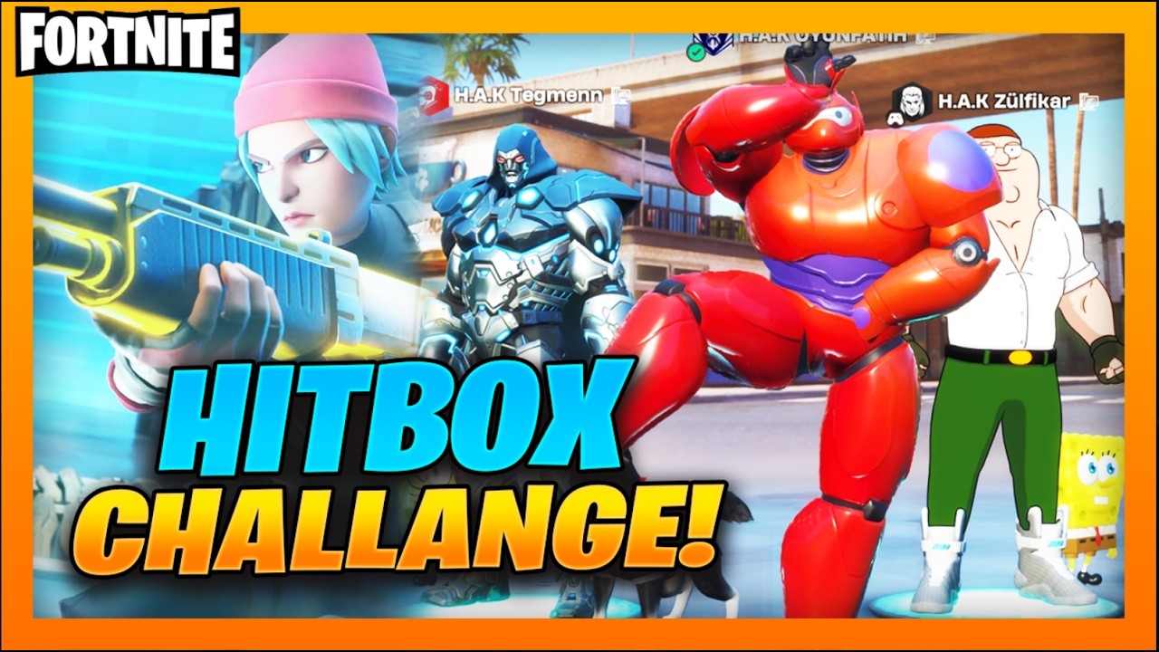 ŞİŞKO OLUP BÜTÜN  MERMİLERİ YEDİK (HITBOX FORTNITE CHALLENGE)