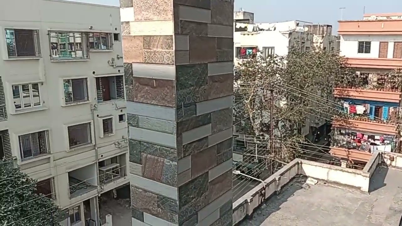 Three BHK Flat sale kalyani B block. Top floor. Road face. Park view. Approx 1100 sqft. ₹43 Lakhs
