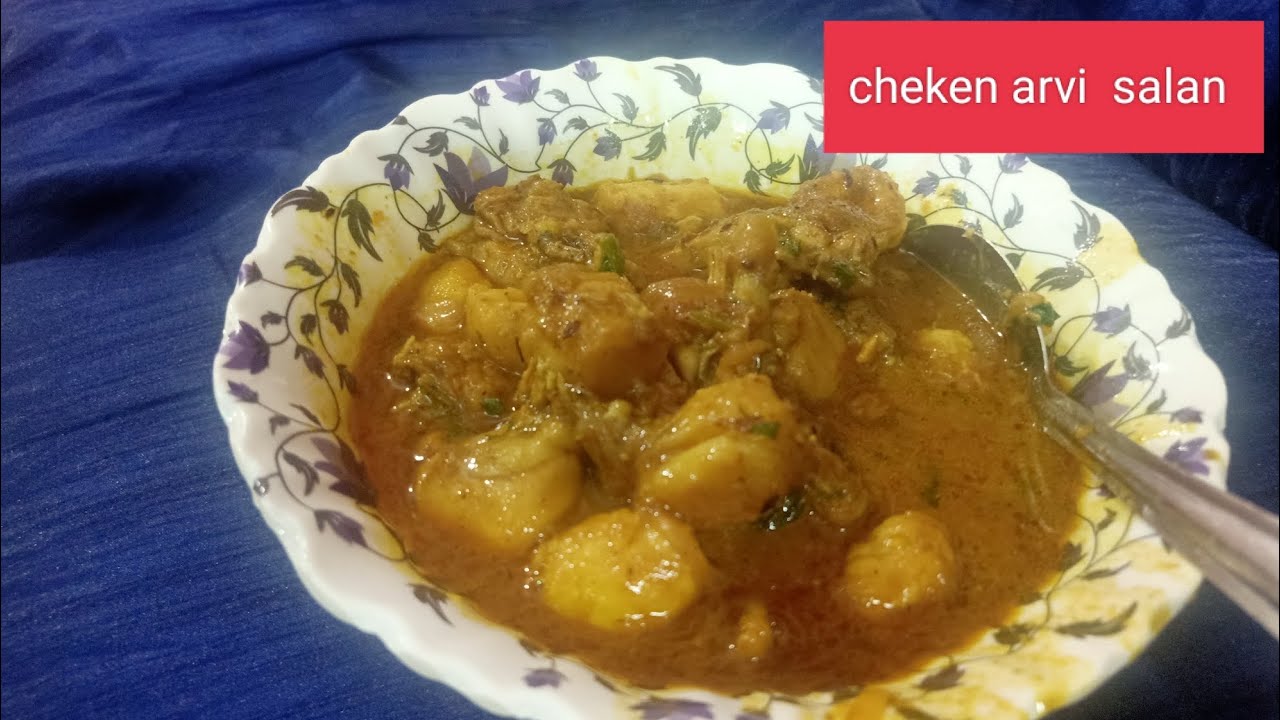 Chicken Arvi Ka Lazeez Salan | restaurant Jaisa Swad |  Itna Tasty Ke Ungliyan Chaat Te Reh Jaoge 🤤