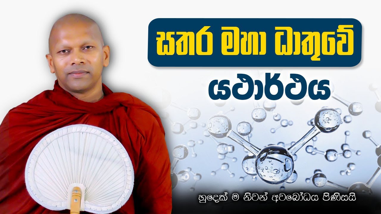 සතර මහා ධාතුවේ යථාර්ථය | හුදෙක් නිවන් අවබෝධය සඳහා පමණි