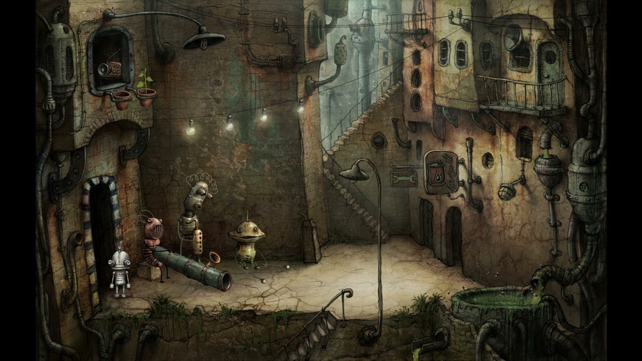 Machinarium, The Bar The Buskers and The Radio | Ambience