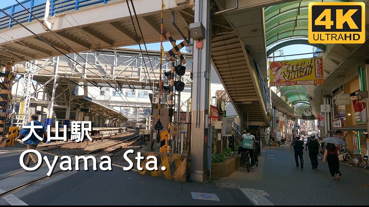 【4K】大山駅 | 板橋区大山駅 | アーケード下のハッピーロード大山商店街, 大山駅周辺を散策[東京散策]