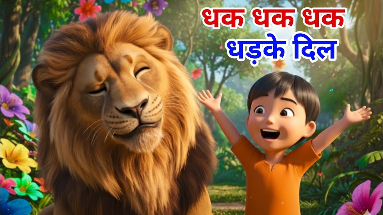 धक धक धक धक धड़के दिल | Dhak Dhak Dhak Dhak Dhadke Dil | Hindi Rhymes Song For Kids | Kids Rhymes