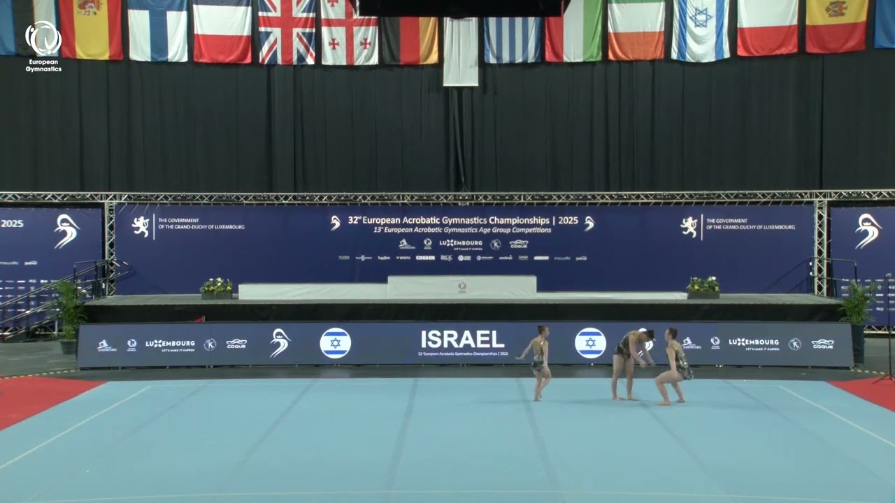 Dekel, Gerber & Rotman (ISR) - 2025 ACRO European silver medallists, Women's Groups All-Around