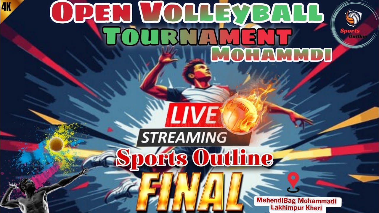Final Match ⚡🔥 | Live | Open Volleyball Tournament Mohammadi , Lakhimpur Kheri | Day & Night |