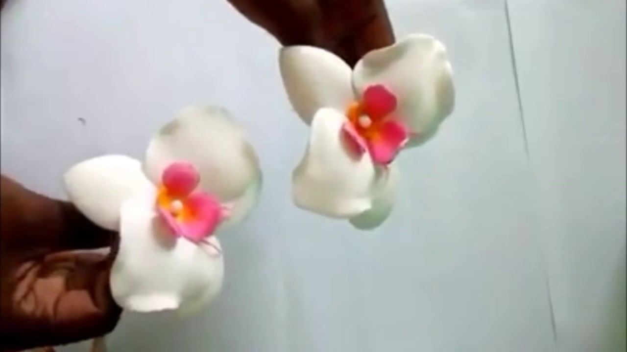 Orquídea em Eva super fácil S/ Frisadores