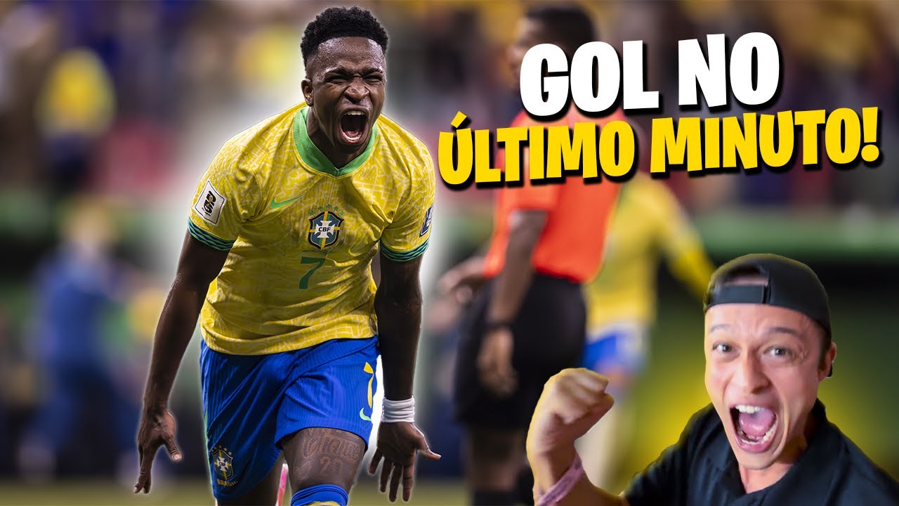 GOL DO VINI JR NO ULTIMO MINUTO E VITÓRIA EMOCIONANTE DO BRASIL! Brasil x Colombia