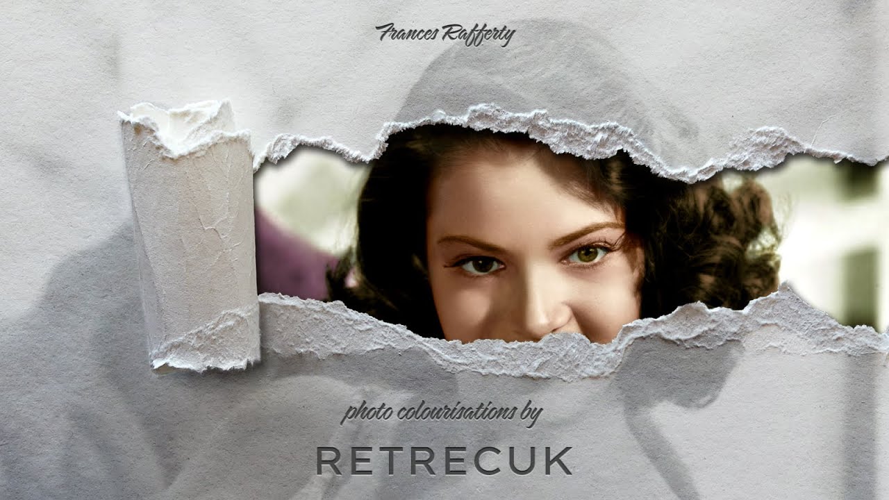 Frances Rafferty - Photo Colorization