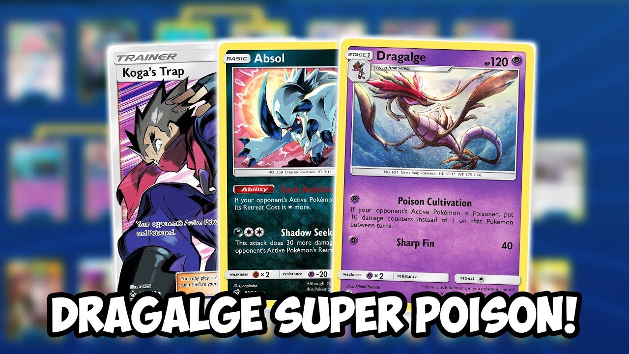 Super Poison Dragalge/Koga Deck! 100 Poison Damage OP! Cosmic Eclipse PTCGO