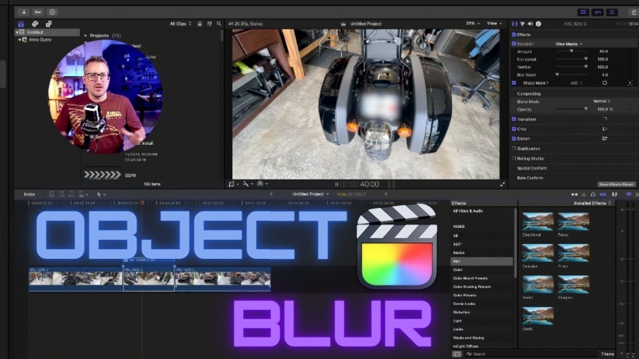 How to Blur an Object in Final Cut Pro