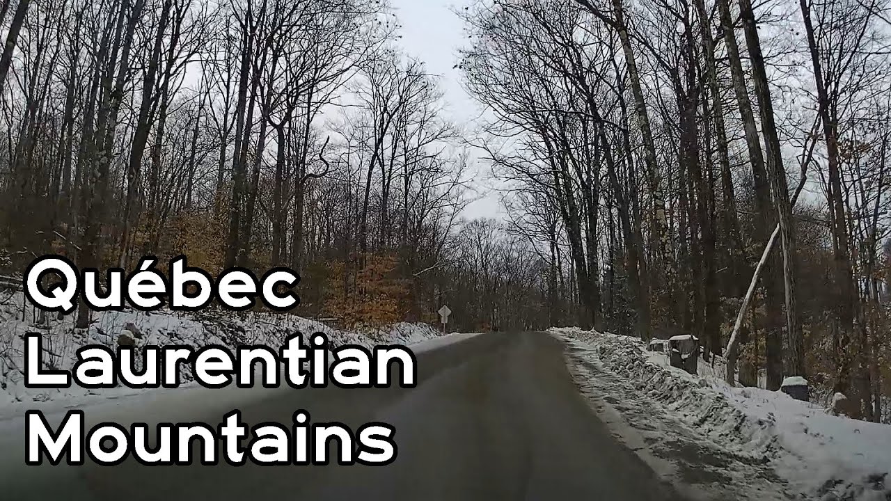Québec Laurentian Mountains (Laurentides) Winter Drive