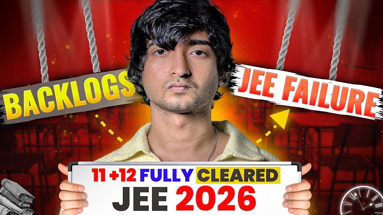 JEE 2026: BEAT Class 11 BACKLOGS before It's too Late! #iitjee
