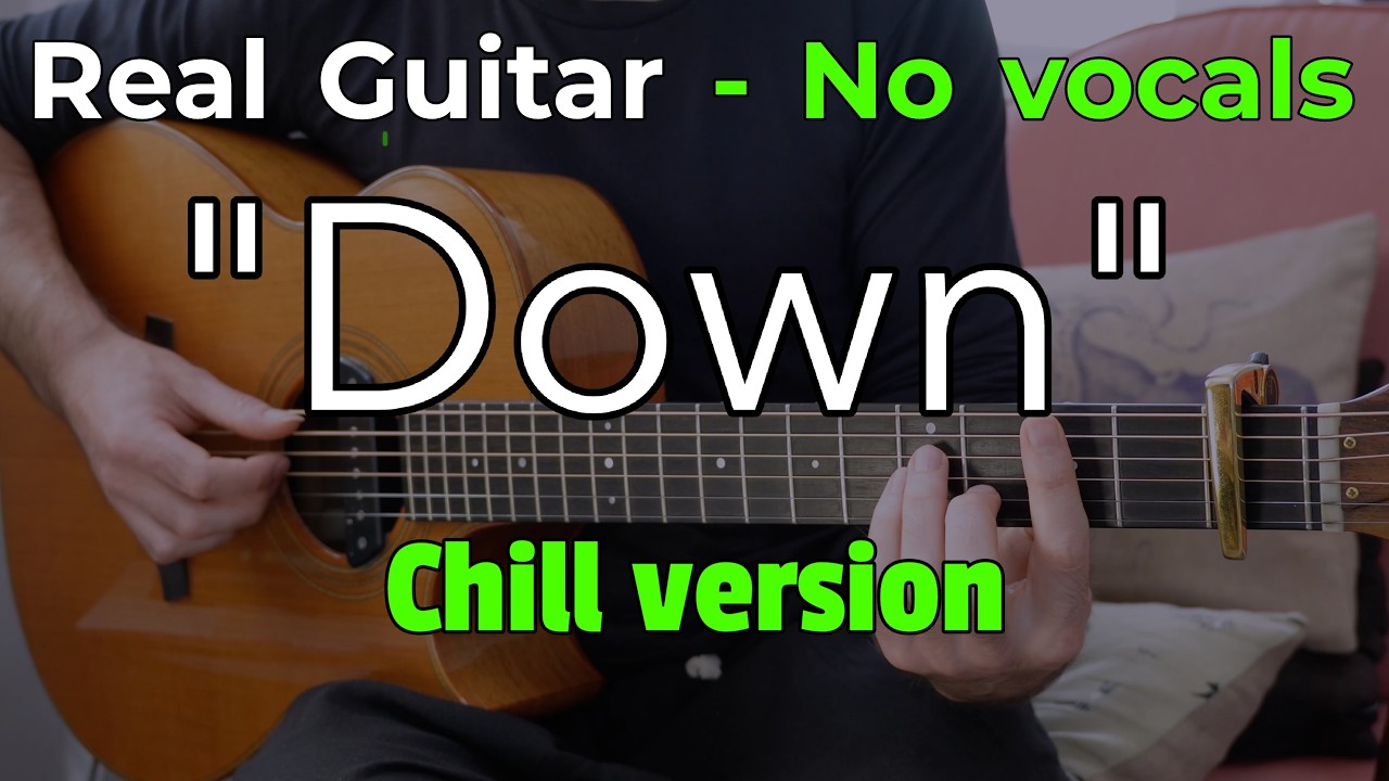 Down – Jay Sean (Acoustic Karaoke in D) | No Vocals • 106 BPM