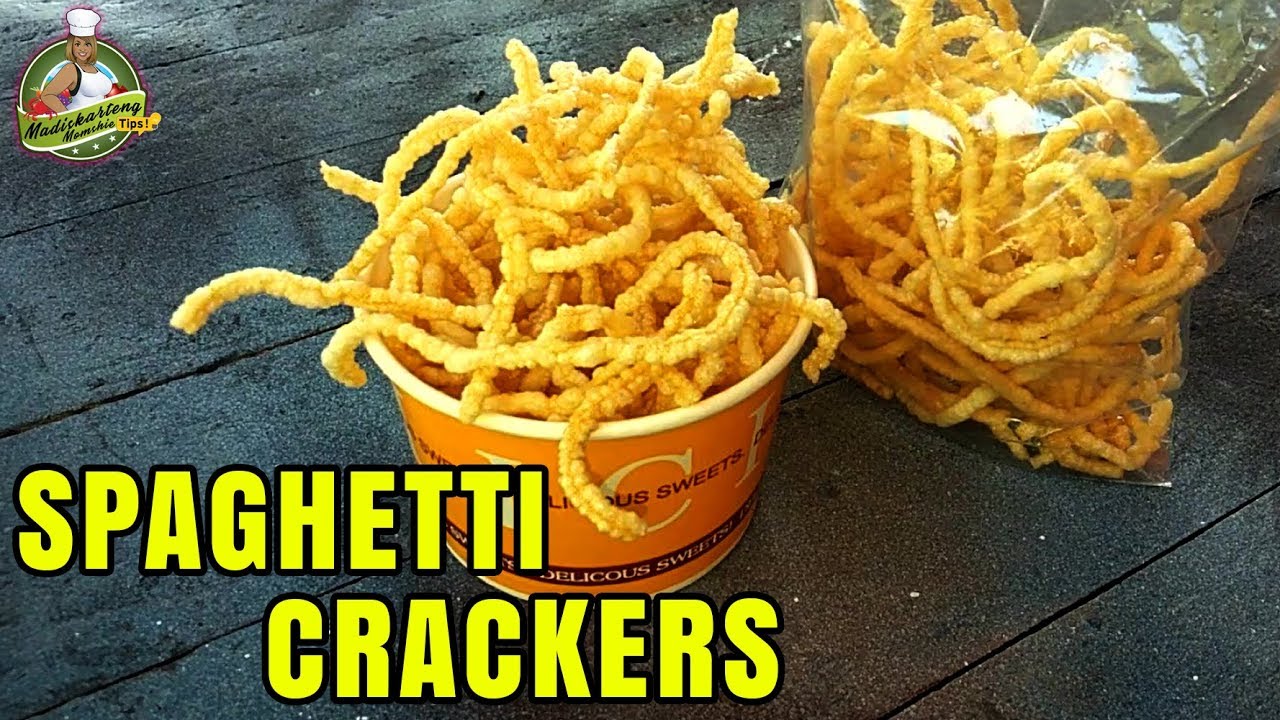 SPAGHETTI FRIES PASTA CRACKER - FRITAS ESPAGUETIS PASTA - SPAGHETTI CHICHARON (English & Spanish)