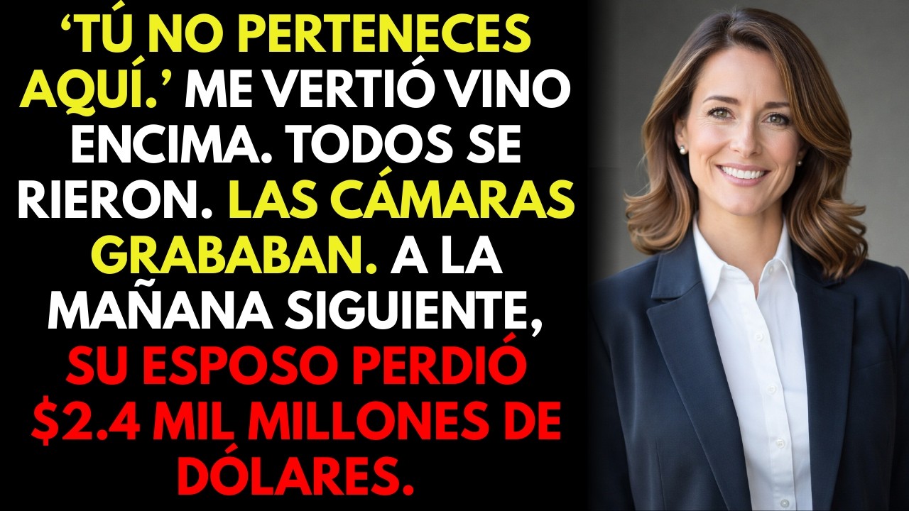La esposa del CEO me humilló con vino — A la mañana siguiente perdieron $2.4B