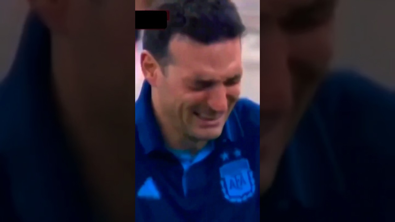 L.Scaloni 🇦🇷(Argentina Manager) crying after winning FIFA World Cup Qatar 2022 🏆 #shorts #football