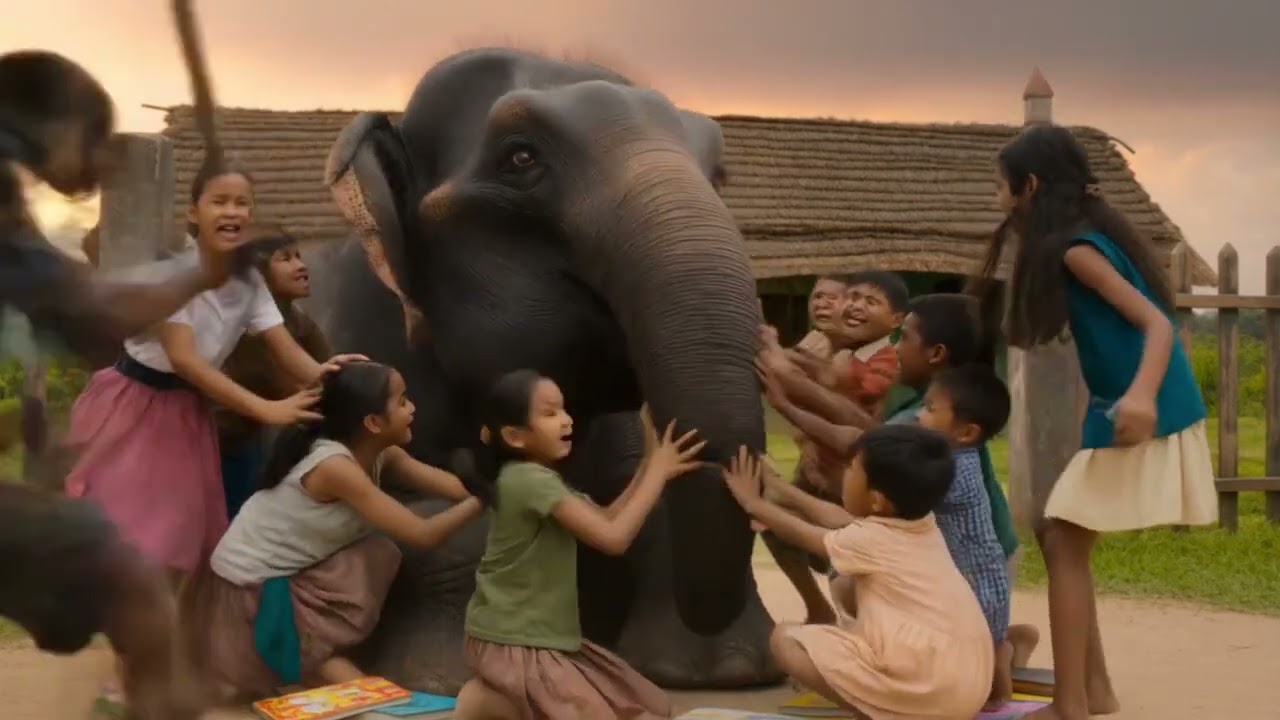 Elephant in School 🐘📚 | Heart Touching Emotional Story | Viral AI Cartoon