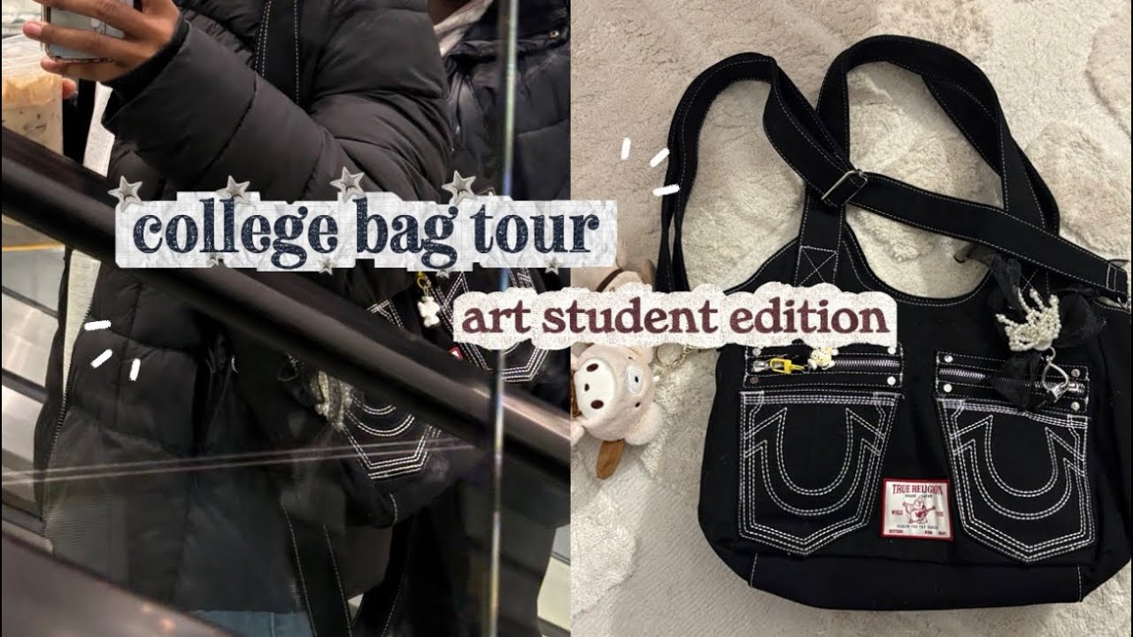 REALISTIC college bag tour! art student edition ͙͘͡★