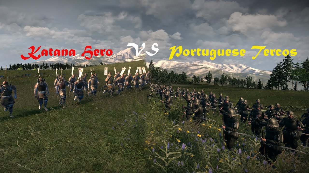 Portuguese Tercos VS Katana Hero | cinematic battle | Total War: Shogun 2