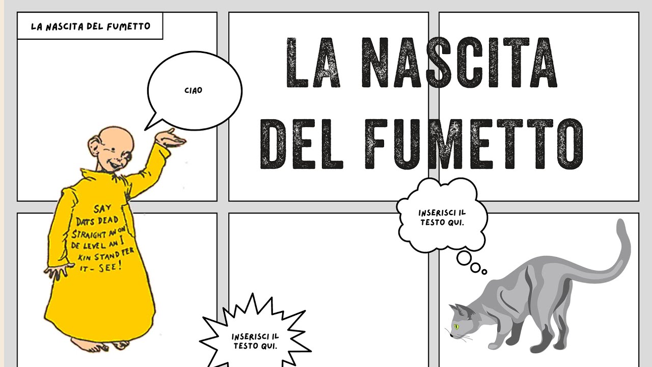 La nascita del fumetto in breve