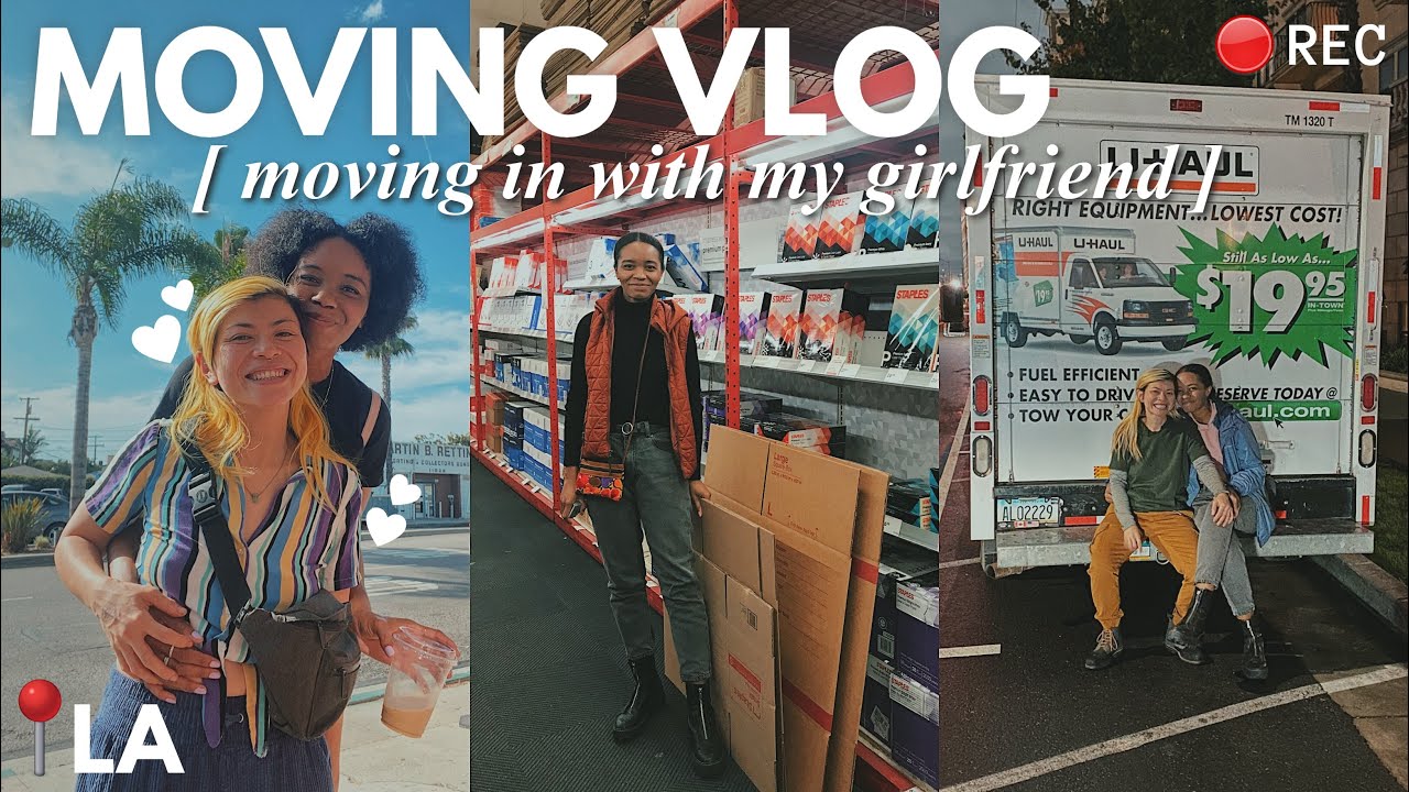MOVING IN WITH MY GIRLFRIEND!! ♥️🏳️‍🌈 | 📍LA VLOG (lgbtq+)