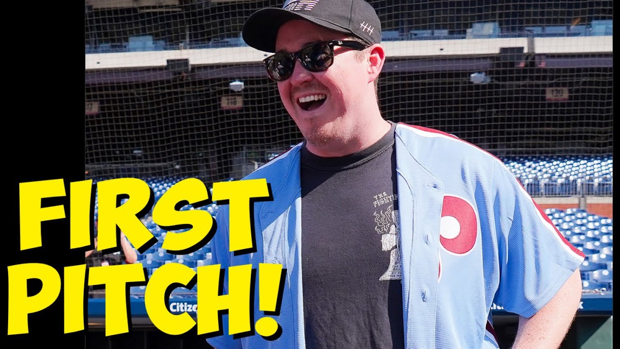 SHANE GILLIS THROWS OUT FIRST PITCH TO BRYCE HARPER- SEAT UPGRADE!