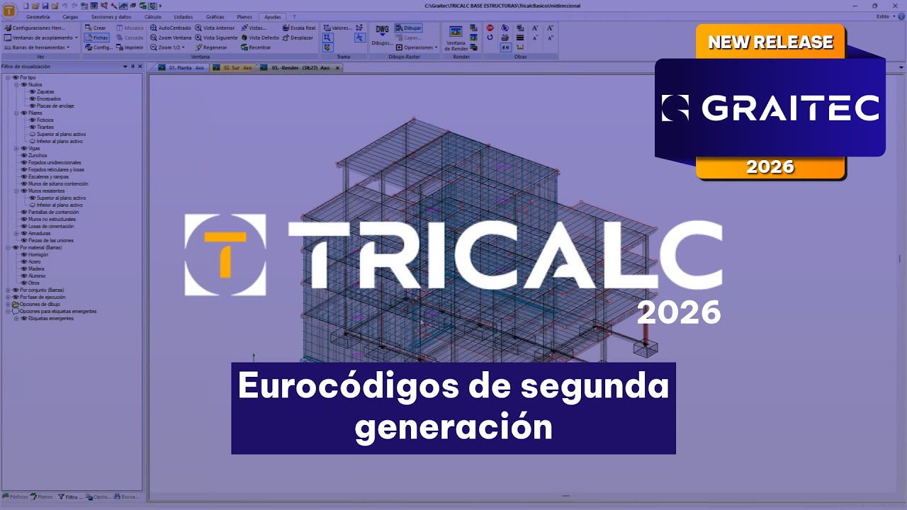 Tricalc 2026: Eurocódigos de segunda generación