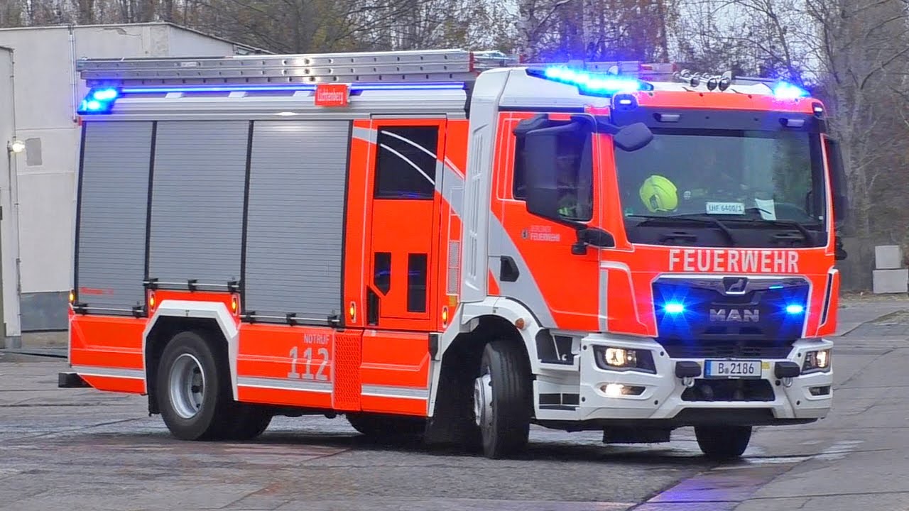 Parallelalarm│LHF 6400/1 - Berliner Feuerwehr + RTW ASB 6400/1 - ASB - Berlin ► FW 6400 Lichtenberg