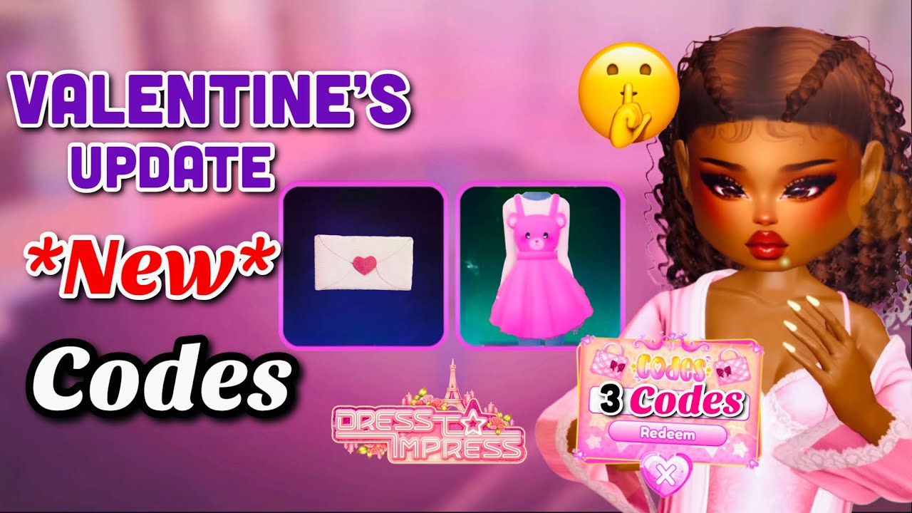 ALL NEW *VALENTINE&rsquo;S UPDATE CODES* IN DRESS TO IMPRESS