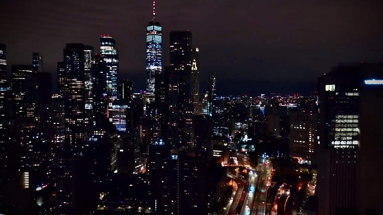 Aesthetic Background City Night Views | City Lights | Background Night Aesthetic  | Night Ambience