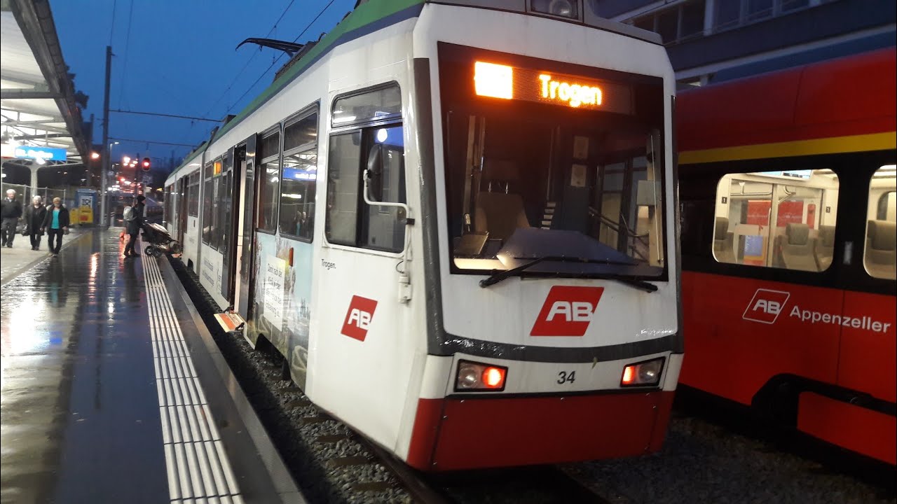 Von St.gallen-Trogen mit dem TB Be 4/8
