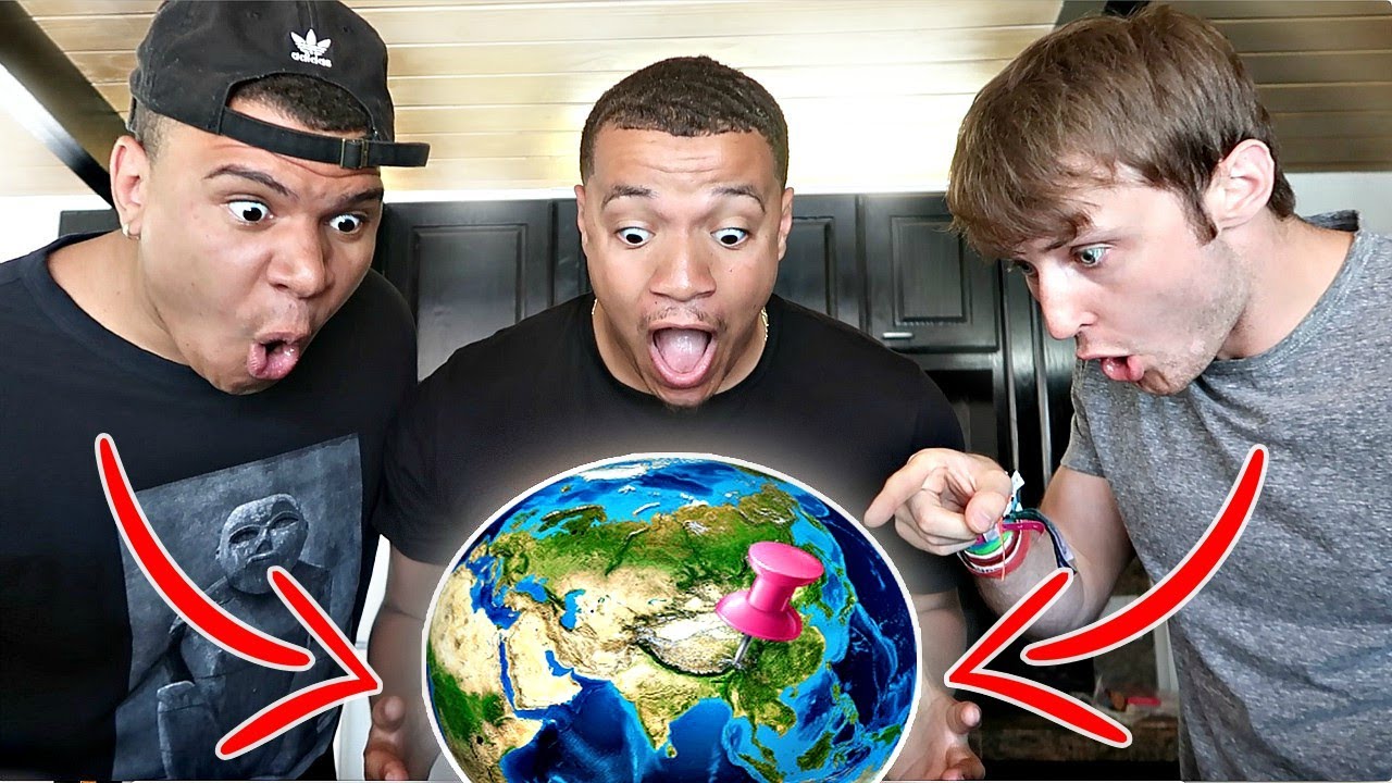 SPIN THE GLOBE AND GO CHALLENGE!! (FLY TO WHERE EVER IT LANDS)