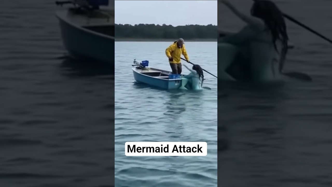 Raw Footage Mermaid Attacks Boat 🚨