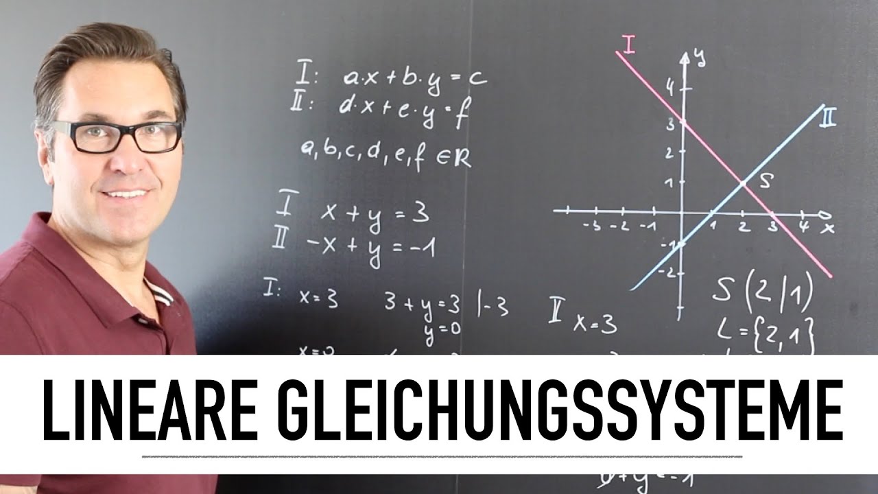 Wie löse ich ein Lineares Gleichungssysteme? | LGS | Schnittpunkt Berechnung | Lösung einer LGS